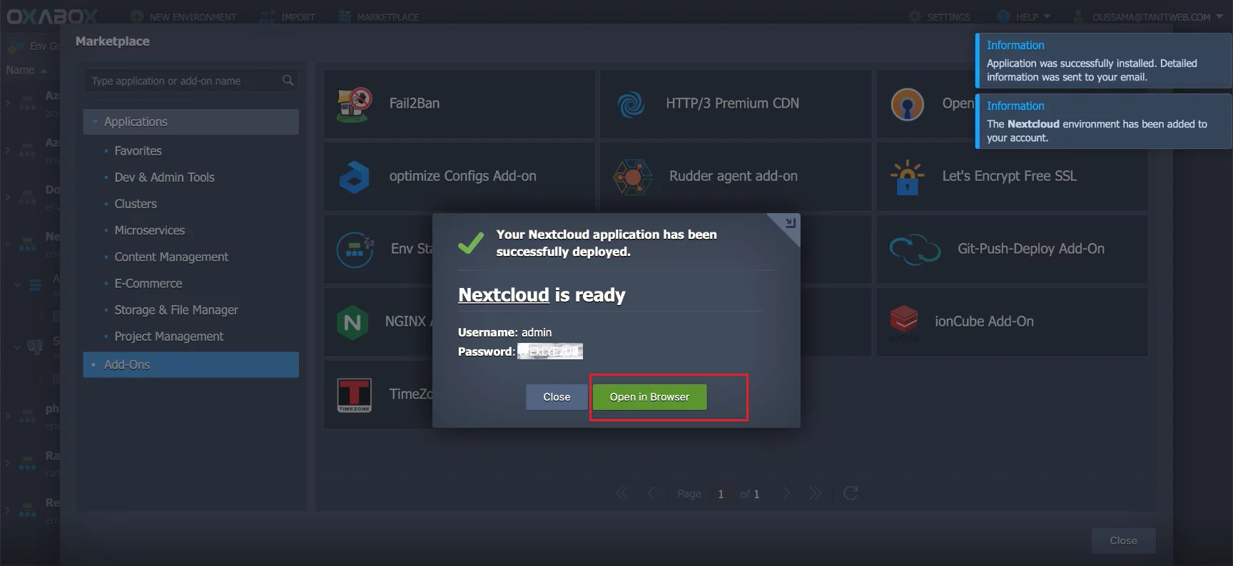 etape3-oxacloud-nextcloud