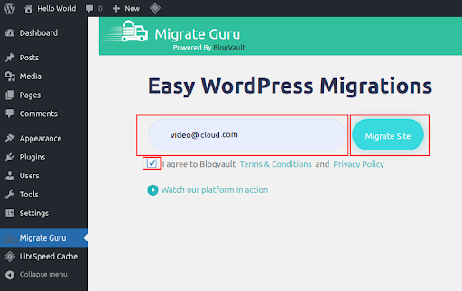 migration wordpress